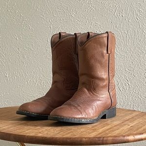 Vintage ACME Roper Boots • Men’s Size 5.5 Women’s Size 7.5 Caramel Brown Leather